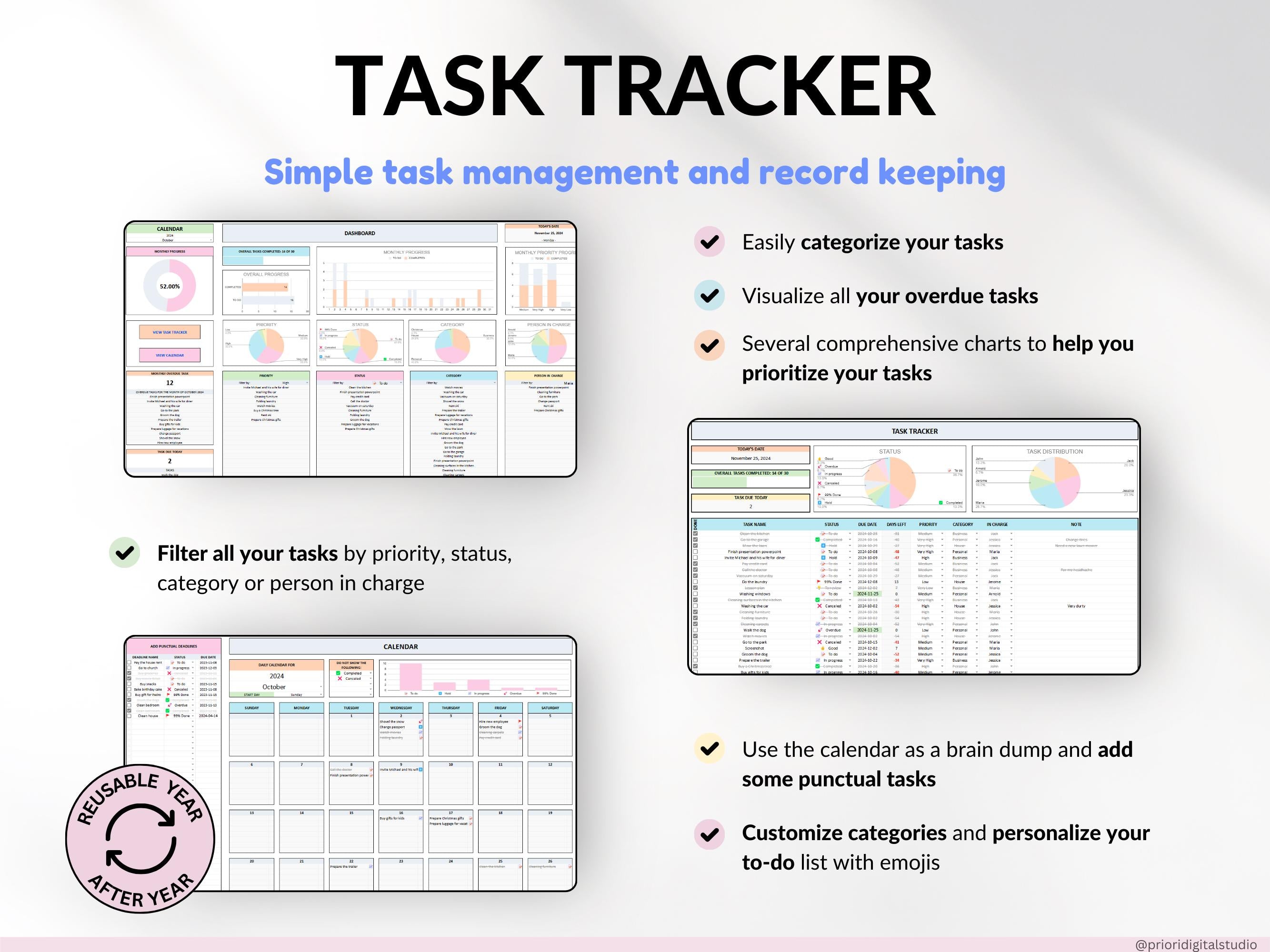 Ultimate Annual Budget Template Excel Google Sheets Budget Spreadsheet Organization Planner Life Planner Template Habit Tracker Task Tracker