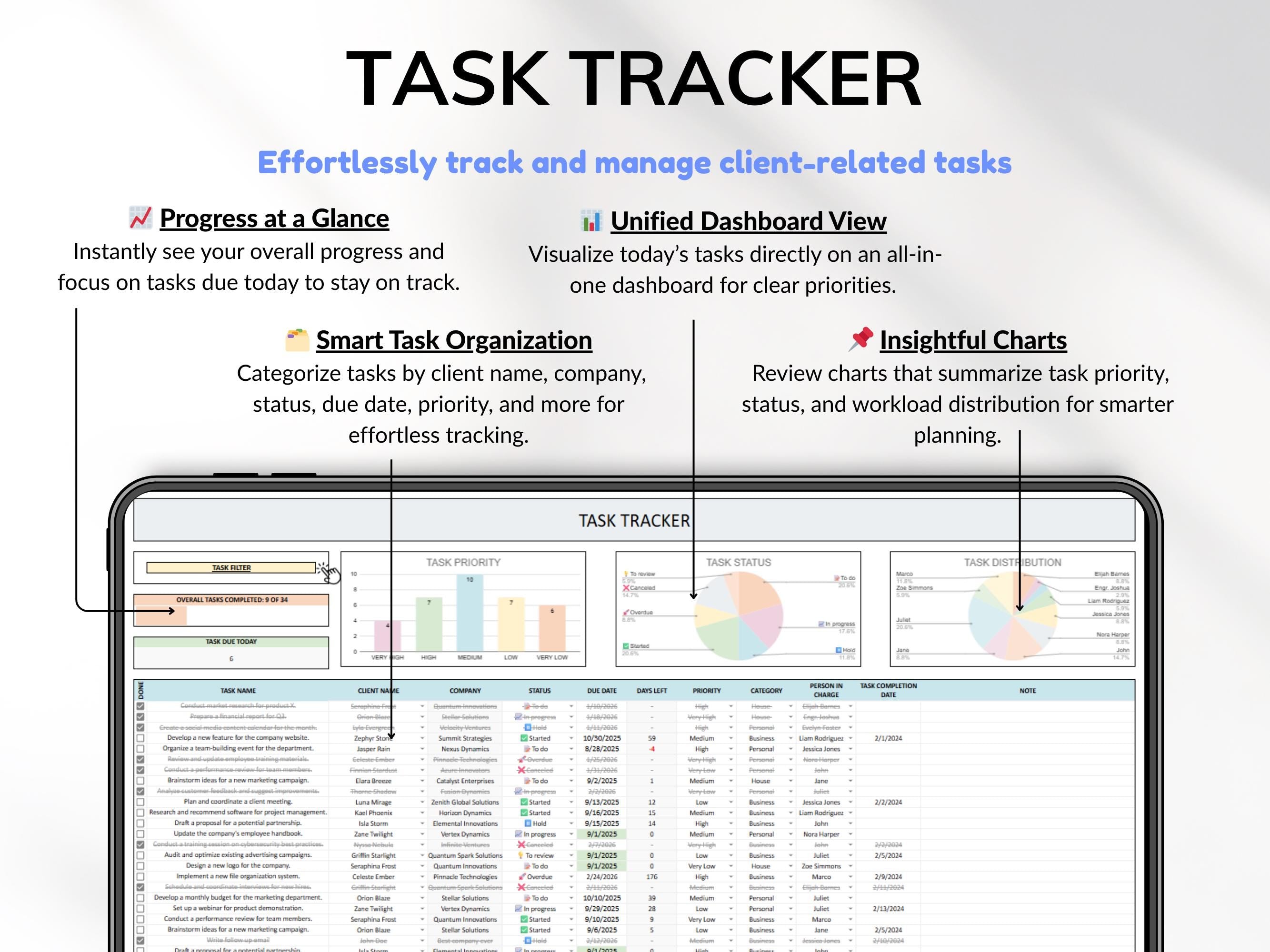 Small Business Spreadsheet Service Business Bookkeeping Client Tracker CRM Payroll Tracker Invoice Tracker Order Tracker Google Sheet Excel